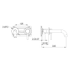 Bateria Umywalkowa Podtynkowa Kohlman Axel QW180A Chrom